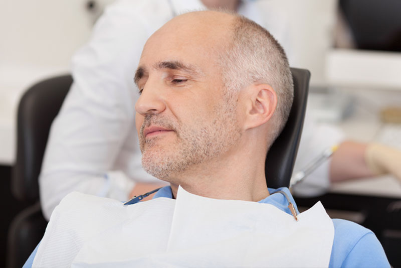 dental patient under sedation