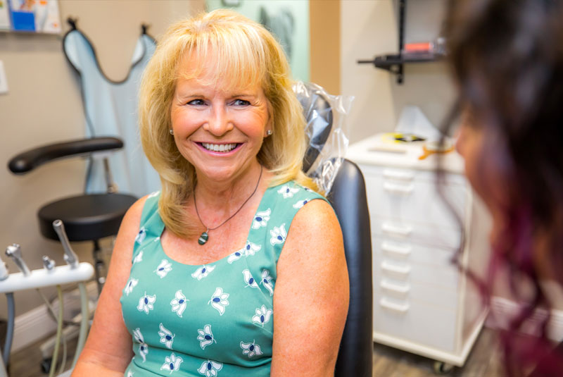 dental patient after procedure